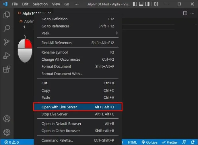 So öffnen Sie im Browser aus VS-Code