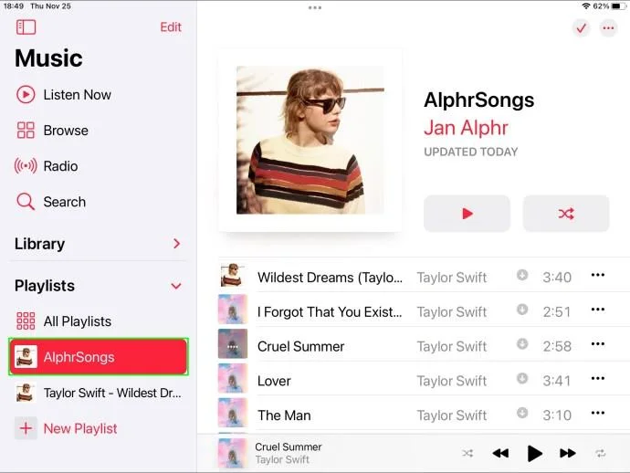 نحوه حذف لیست پخش در Apple Music