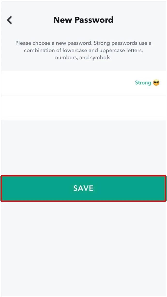 نحوه تغییر رمز عبور در اسنپ چت