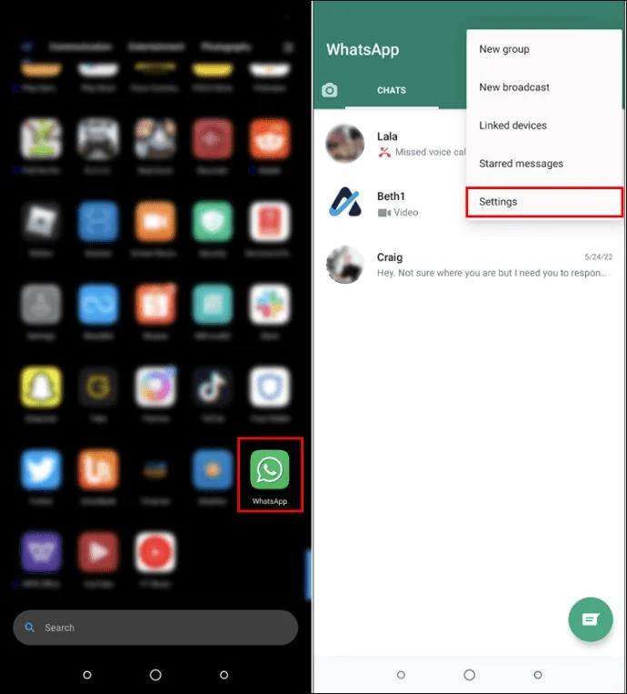 نحوه مخفی کردن پیام ها در واتس اپ