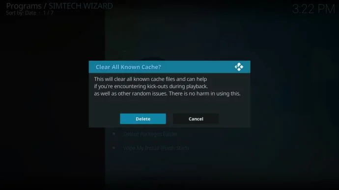 如何清除 Kodi 中的緩存