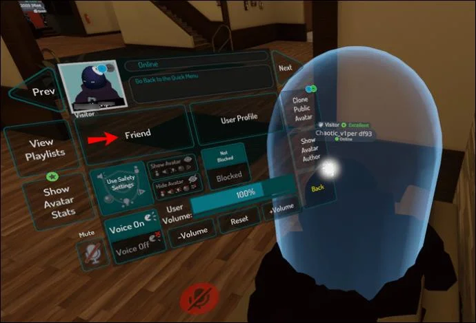 چگونه در VRChat دوستان اضافه کنیم