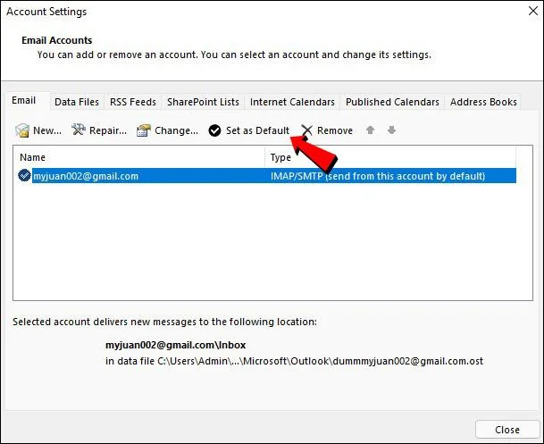 نحوه ورود به چندین حساب Outlook