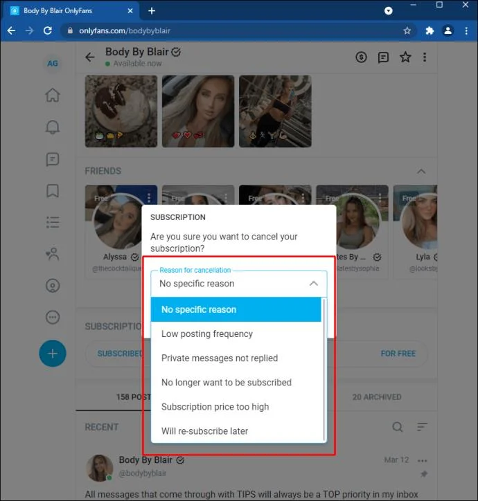Cara Mematikan Perpanjangan Otomatis & Membatalkan Langganan OnlyFans