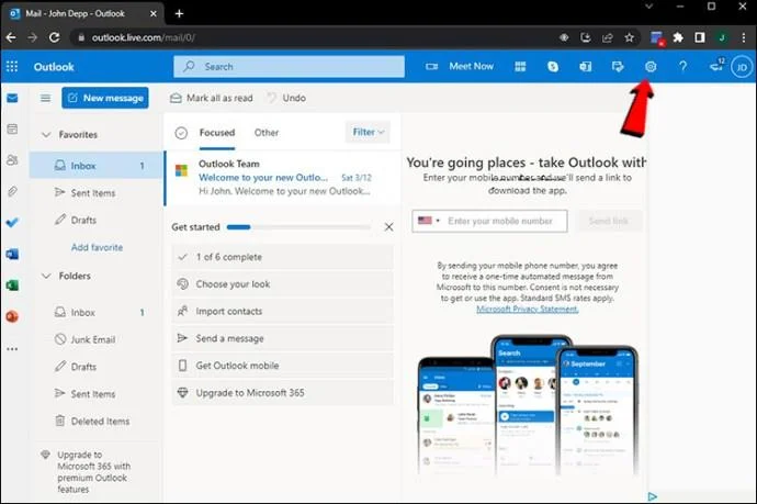 نحوه ورود به چندین حساب Outlook