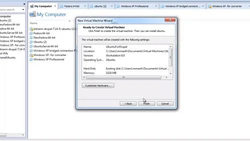 نحوه ایجاد ماشین مجازی از VMDK در VMware