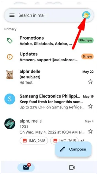 Cómo cerrar sesión en la aplicación Gmail