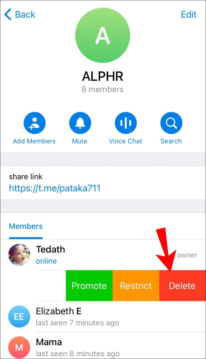 نحوه حذف گروه ها در تلگرام