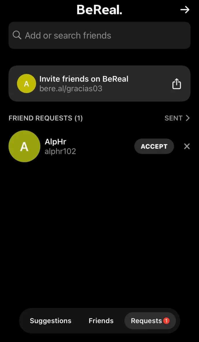 چگونه در BeReal دوستان اضافه کنیم