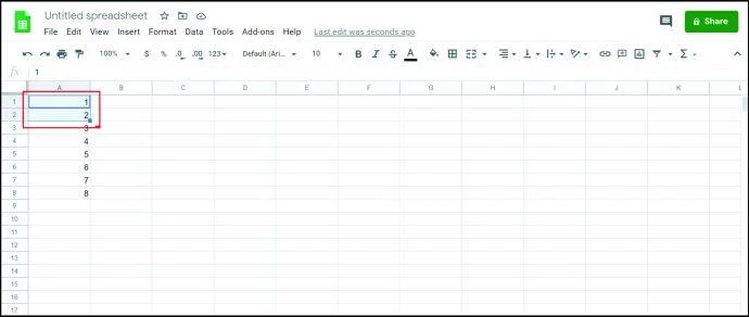 نحوه اضافه کردن نقاط گلوله در Google Sheets