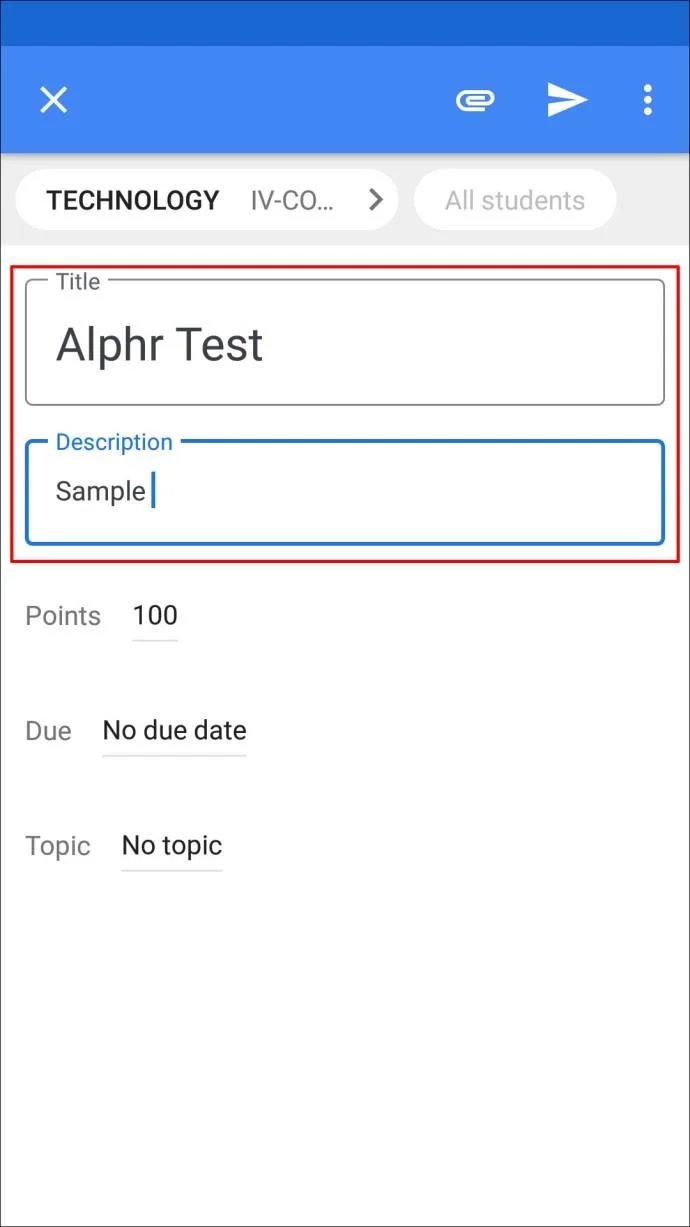 نحوه ایجاد یک تکلیف در Google Classroom