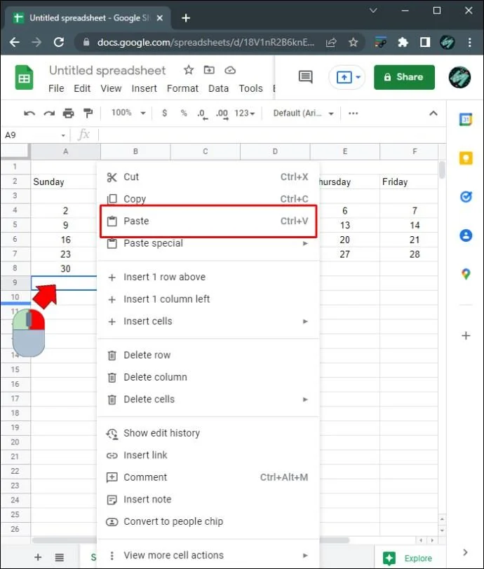 Jak utworzyć kalendarz w Arkuszach Google