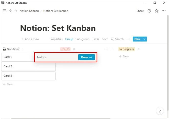 نحوه راه اندازی یک برد Kanban در Notion