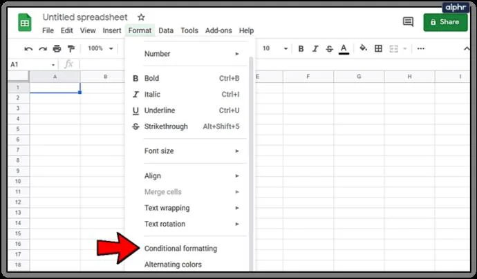 Comment sélectionner des lignes alternées dans Google Sheets