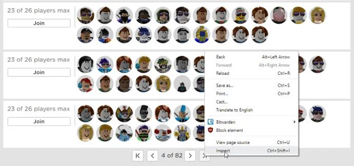 Roblox에서 빈 서버를 찾는 방법