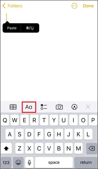 نحوه ایجاد نقطه گلوله در Apple Notes