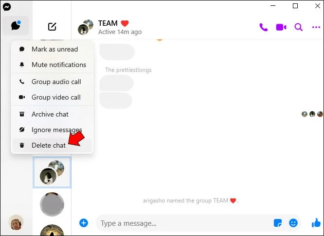 نحوه حذف نظرسنجی در فیس بوک مسنجر
