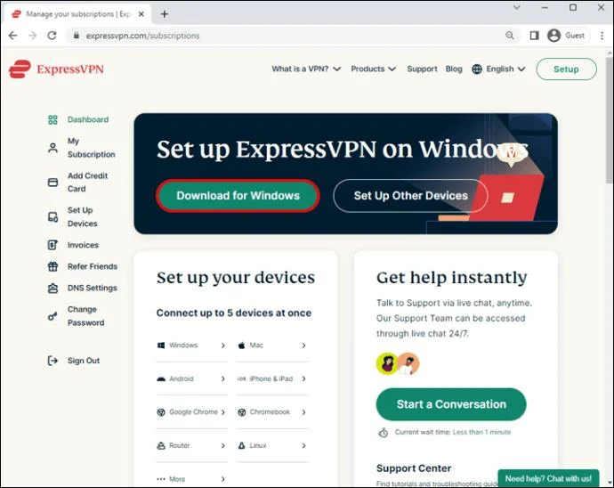 نحوه استفاده از VPN با کتاب ورزشی Caesars