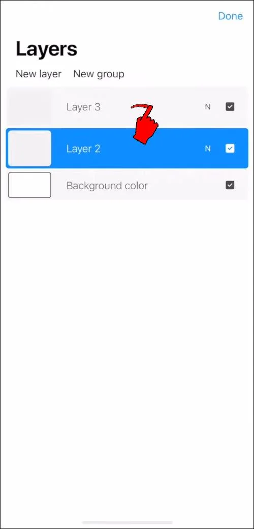 Como selecionar várias camadas no Procreate