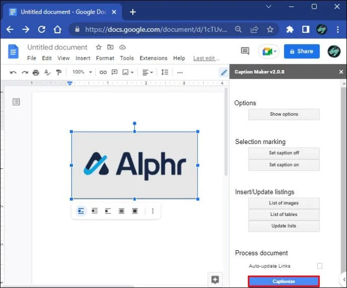 چگونه در Google Docs به تصاویر زیرنویس اضافه کنیم