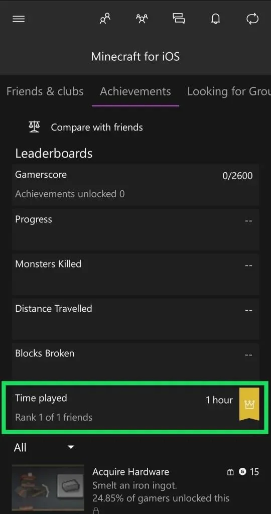 نحوه مشاهده چند ساعت بازی در Minecraft