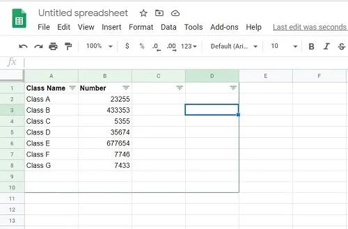 خط سبز در Google Sheets چیست؟