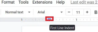 Come creare due colonne in Google Docs