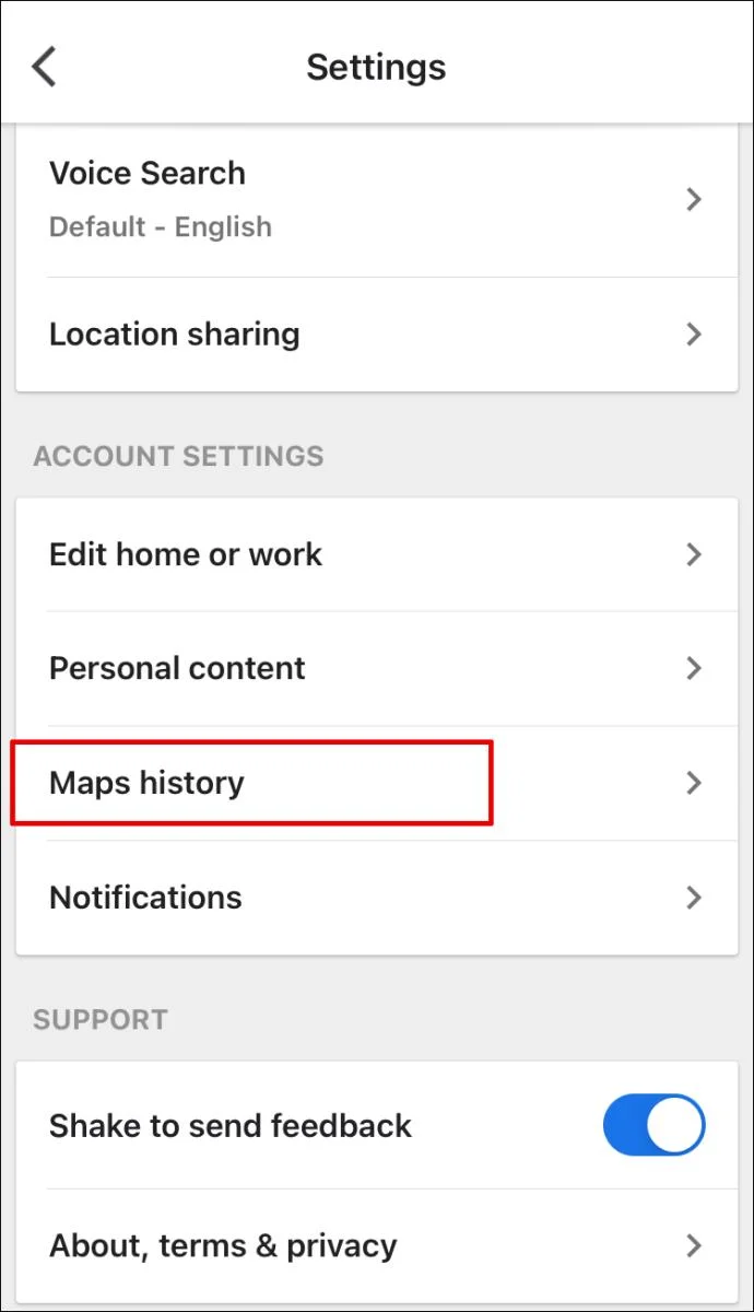 Jak wyświetlić historię wyszukiwania w Mapach Google