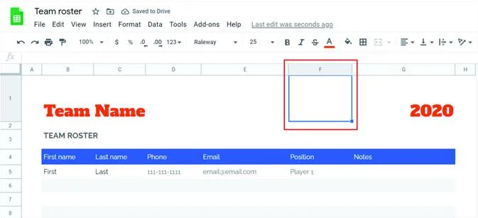 نحوه اضافه کردن نقاط گلوله در Google Sheets