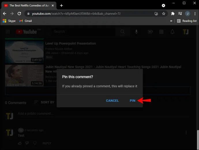 Come bloccare un commento su YouTube