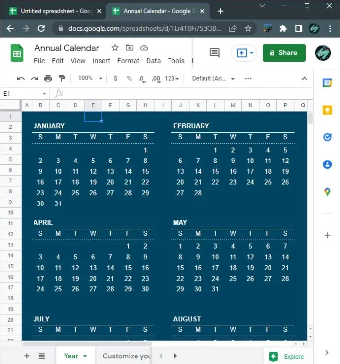 Jak utworzyć kalendarz w Arkuszach Google
