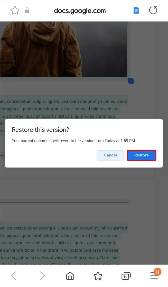 چگونه به نسخه قبلی Google Doc برگردیم