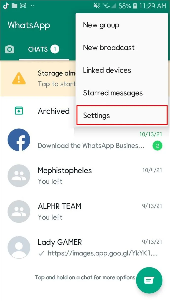 نحوه غیرفعال کردن تماس در واتس اپ
