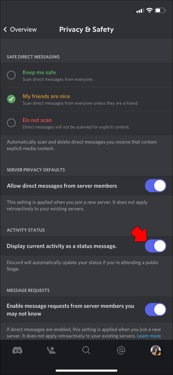 چگونه فعالیت بازی را در Discord پنهان کنیم