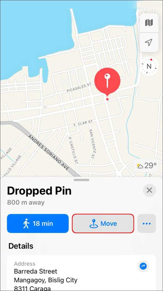 Apple 지도에서 핀을 놓거나 제거하는 방법