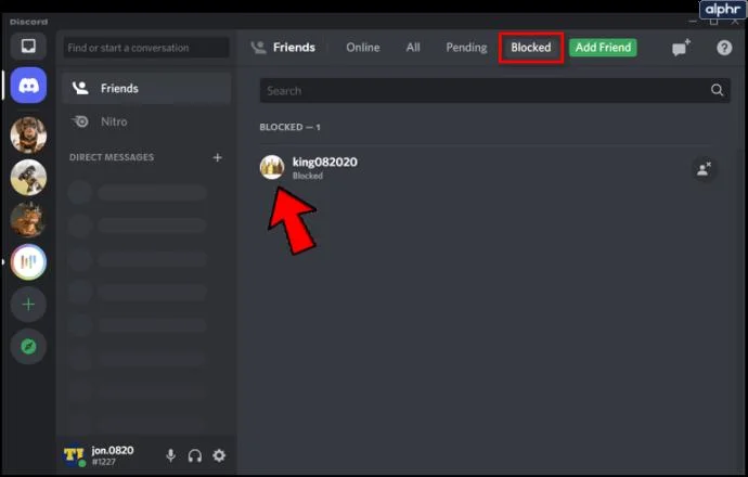 نحوه مسدود کردن یا رفع انسداد شخصی در Discord