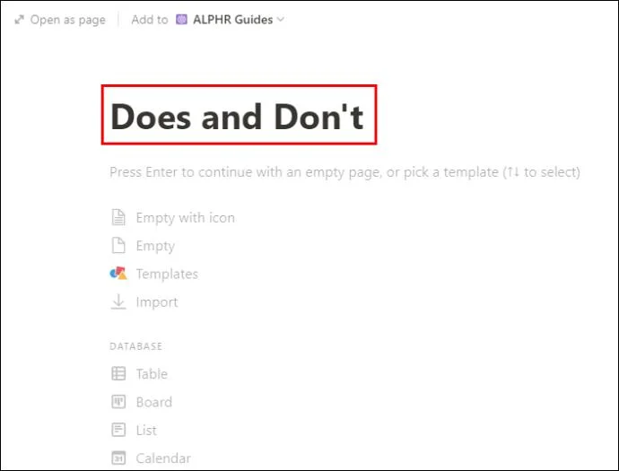 نحوه ایجاد یک پوشه در Notion