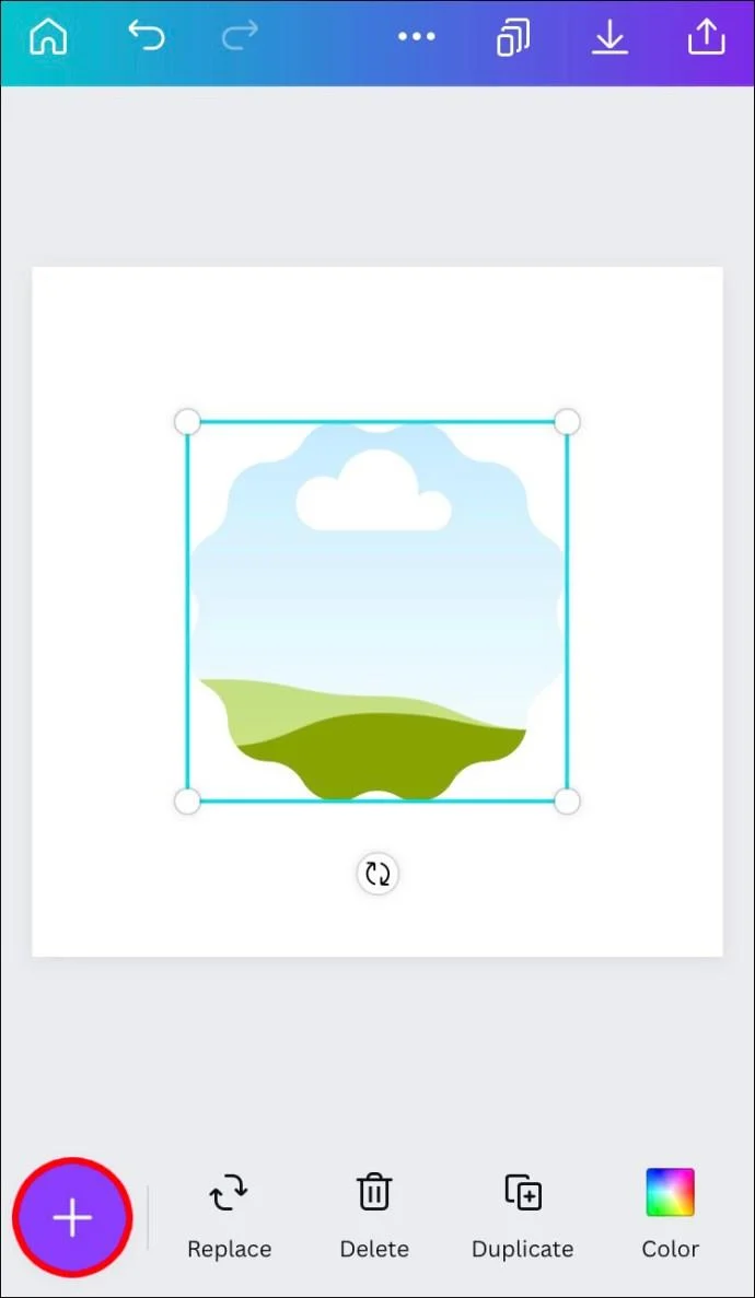 چگونه یک شکل را با یک تصویر در Canva پر کنیم