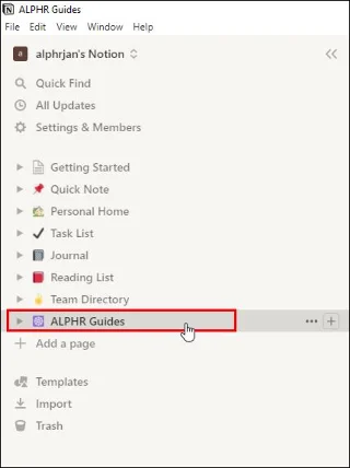 نحوه ایجاد یک پوشه در Notion