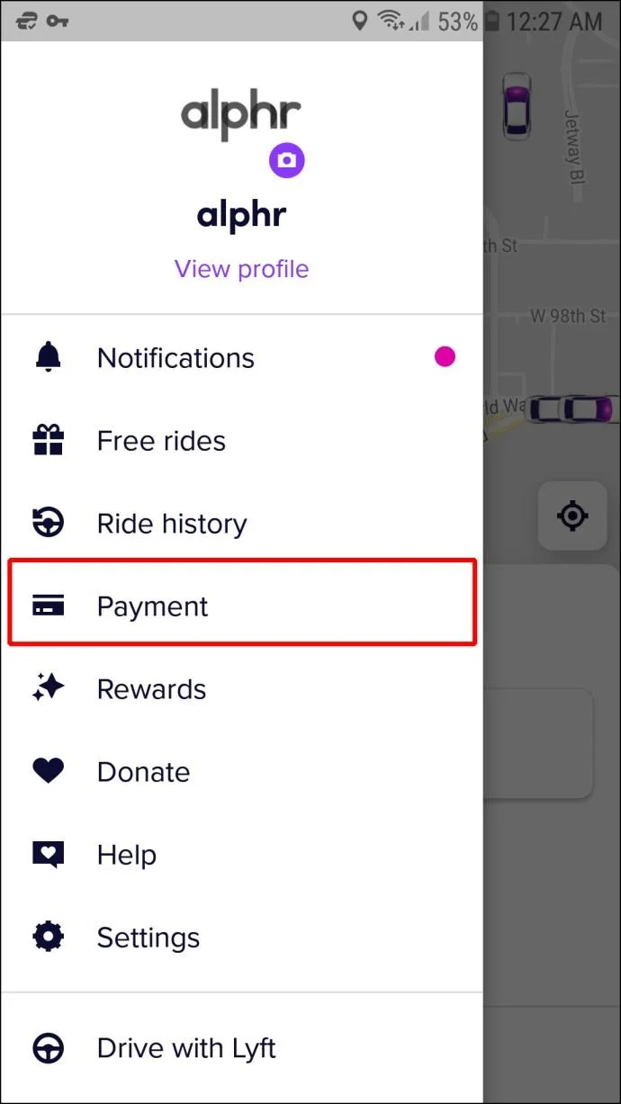 چگونه یک کارت اعتباری را از Lyft حذف کنیم