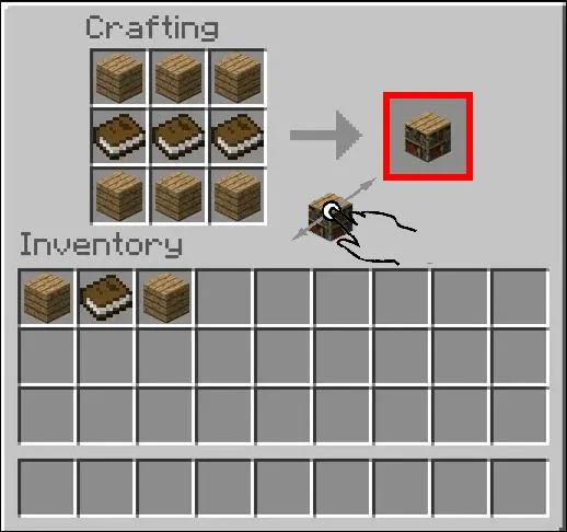 چگونه در Minecraft یک قفسه کتاب بسازیم