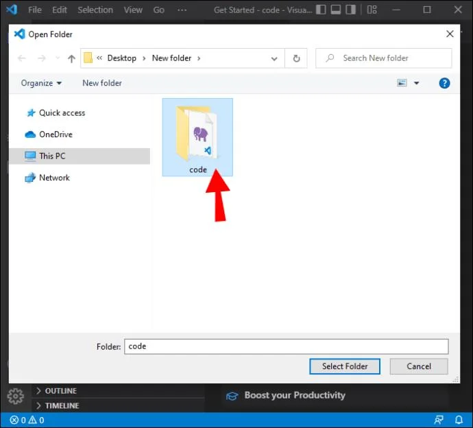نحوه ایجاد یک فضای کاری جدید در VS Code