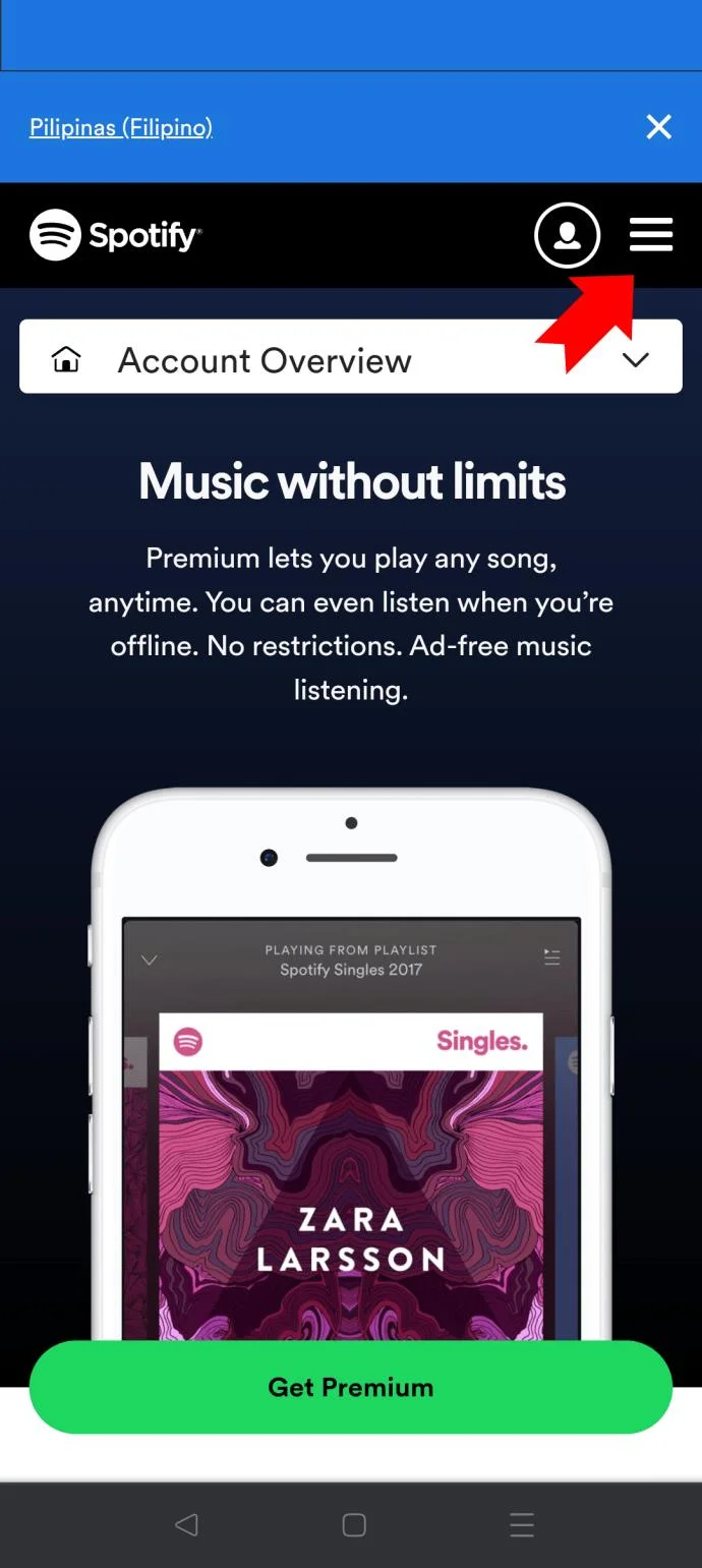 نحوه تغییر رمز عبور به حساب Spotify