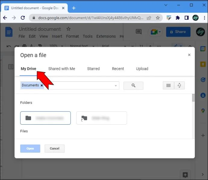 نحوه باز کردن یک فایل DOCX با Google Docs