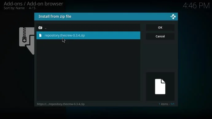 Kodi: Cómo instalar el complemento The Crew