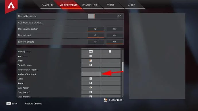 نحوه خاموش کردن Toggle Aim در Apex Legends