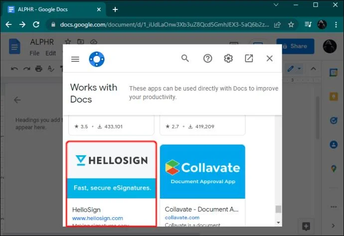 نحوه درج یک خط امضا در Google Docs
