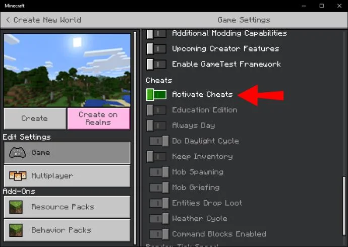 نحوه فعال کردن چیت ها در Minecraft