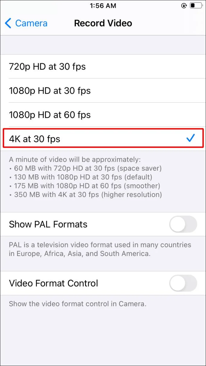 Berapa Lama Sebuah Video Dapat Direkam oleh iPhone?  Tergantung