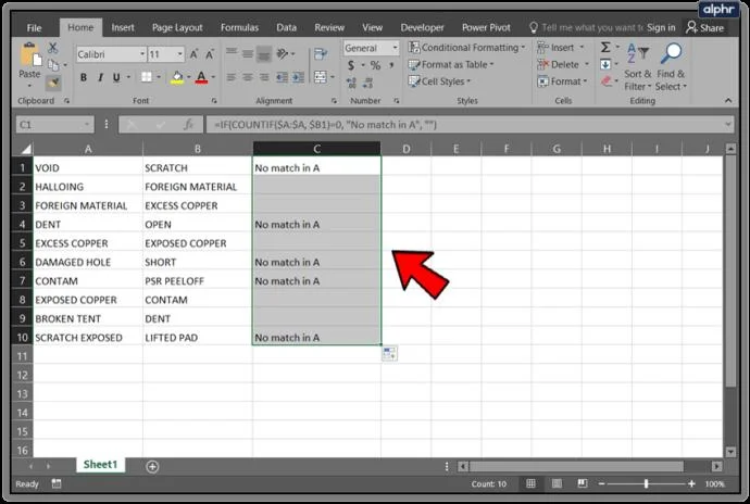 نحوه مقایسه ستون ها در Google Sheets